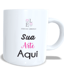 caneca de porcelana branca personalizada, caneca branca 325 ml personalizável, caneca para micro-ondas personalizada