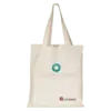 Sacola ecobag personalizada de algodão cru com logotipo