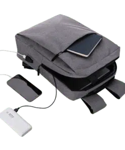 Mochila para Notebook com compartimento acolchoado e conector USB