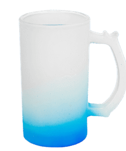 Caneca de Chopp Jateada Degrade Azul 475ML