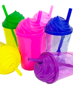 Copo twister com tampa chantilly 300ml