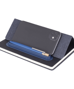 Caderno de Anotações Dobrável e Suporte Celular