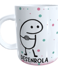 Caneca Personalizada Desenrola Bate Pega um Cafezinho
