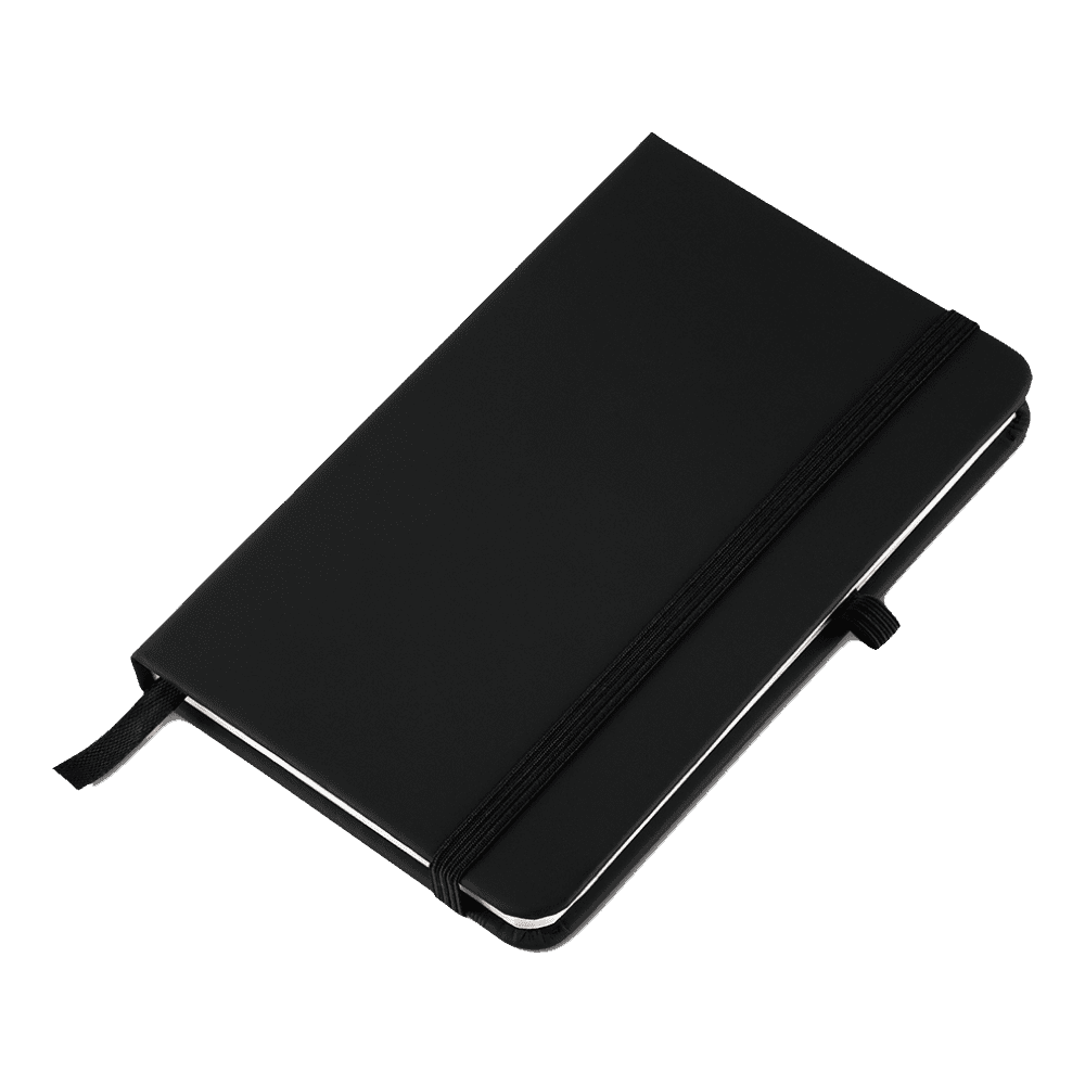 Caderno de Anotações Com Elástico e Capa Dura - 21x14x2cm