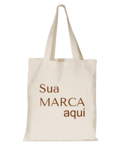 Sacola Ecobag Lisa Personalizada 100% Algodao cru 30x35 Ecológica